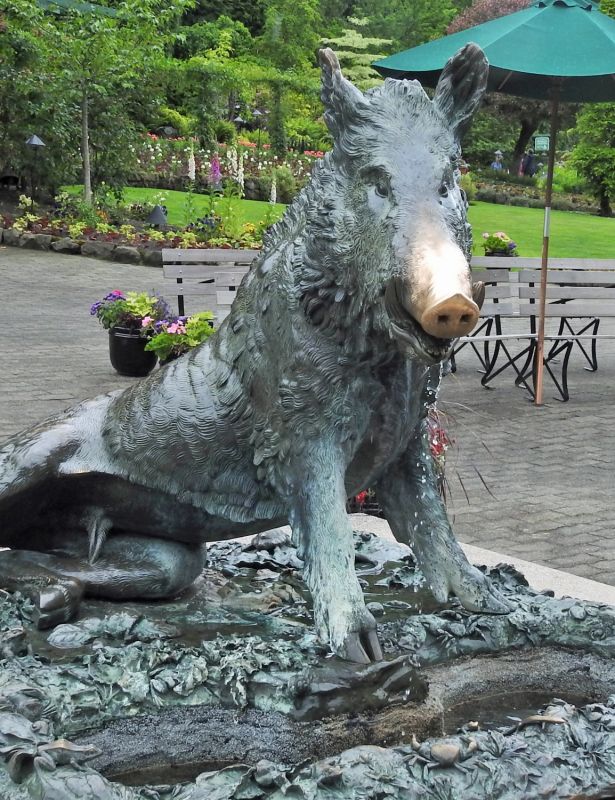 Boar statue