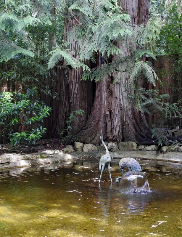 Stork fountain